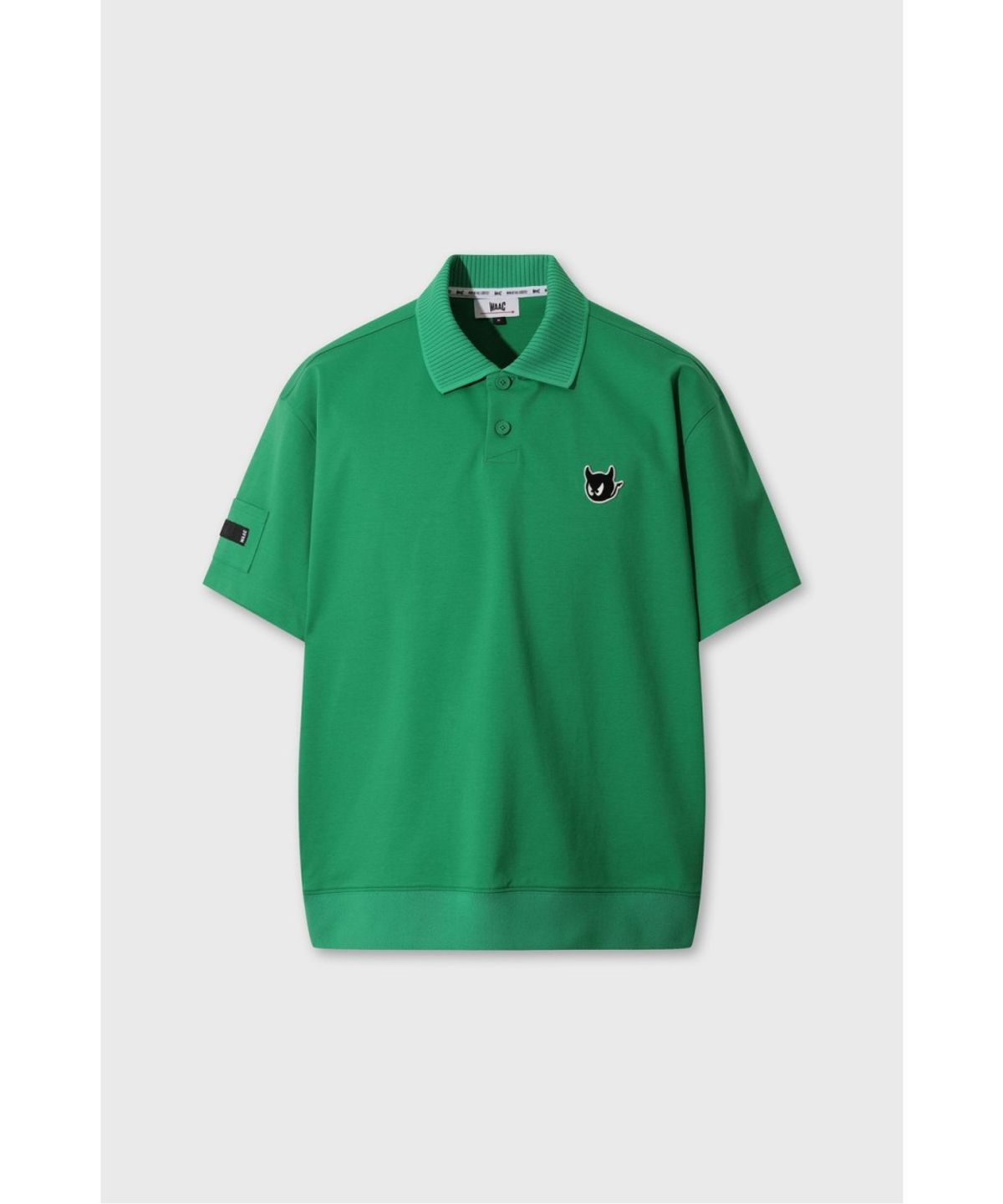 왁(WAAC) [Exclusive] Men WAACKY Loose Fit Polo Sweatshirt WMTCM26910YGX