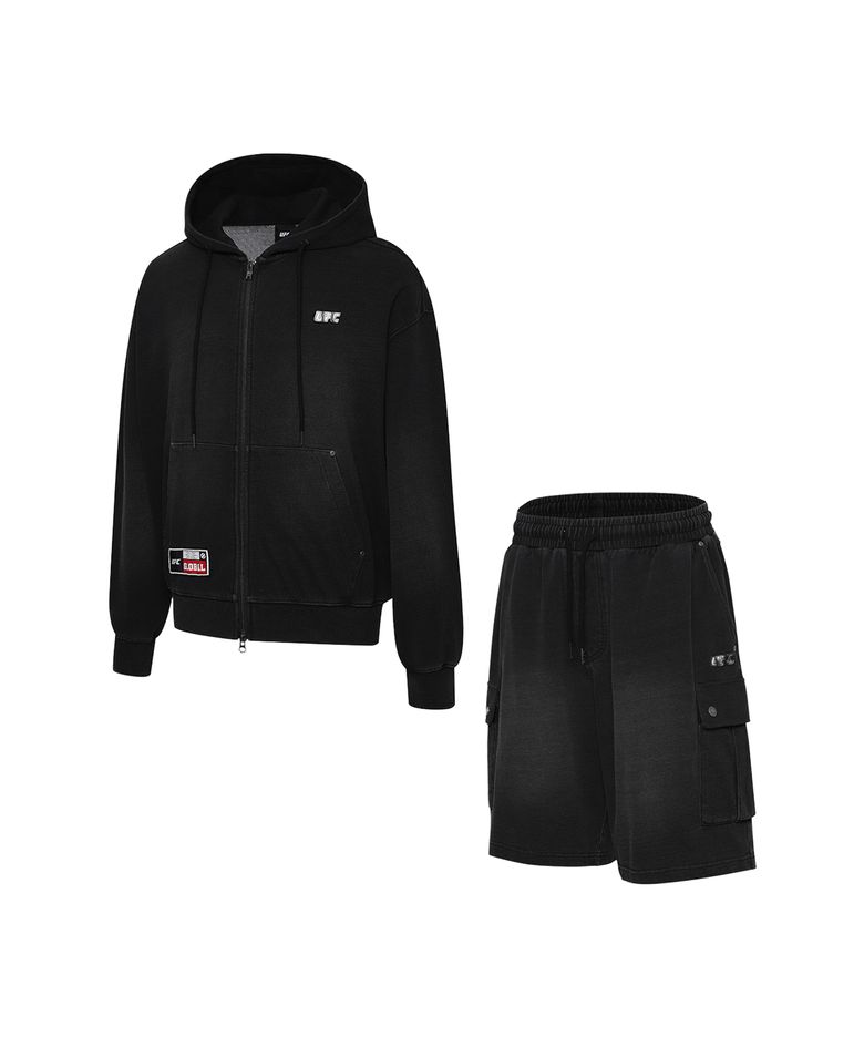 UFC 데님라이크 오버핏 SET UP 블랙