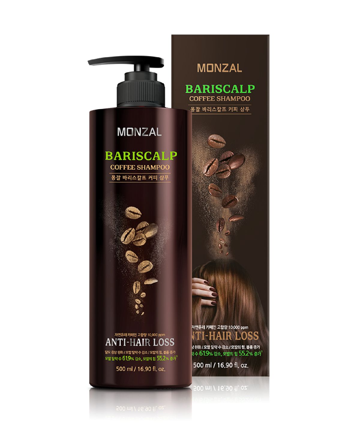 몽잘(MONZAL) 바리스칼프 커피 샴푸 500mL