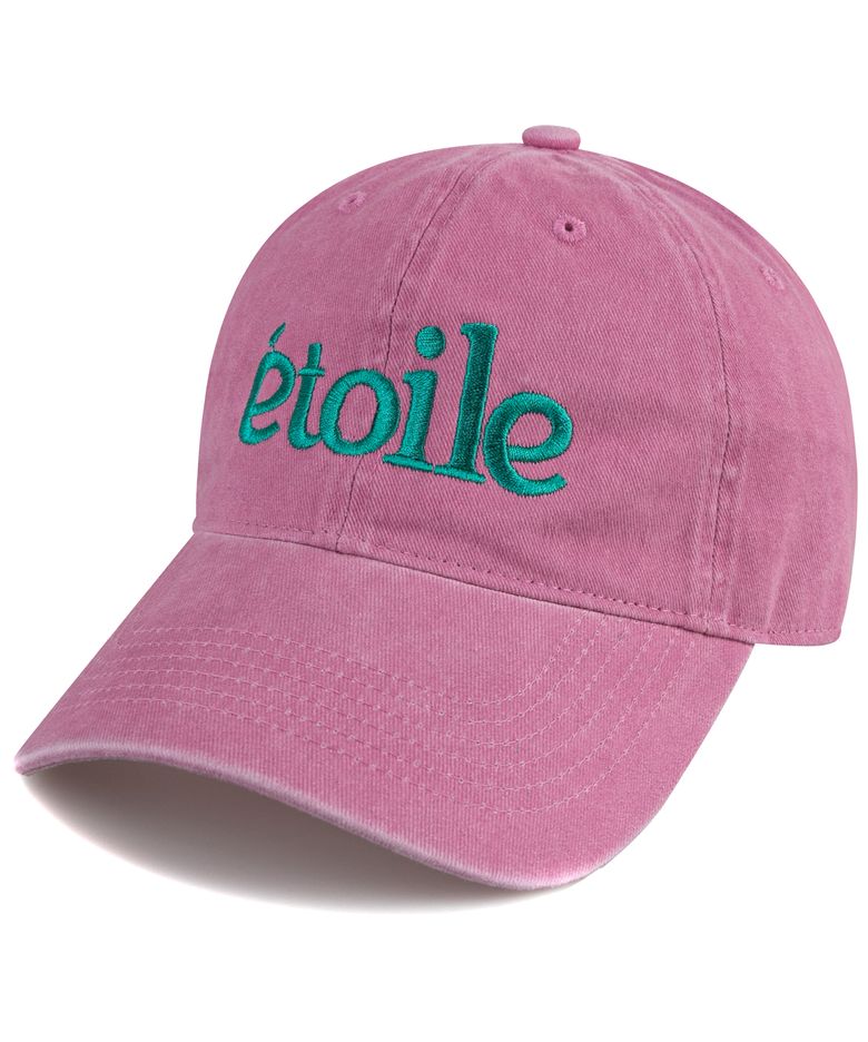 etoile 스톤 워시드 볼캡-핑크