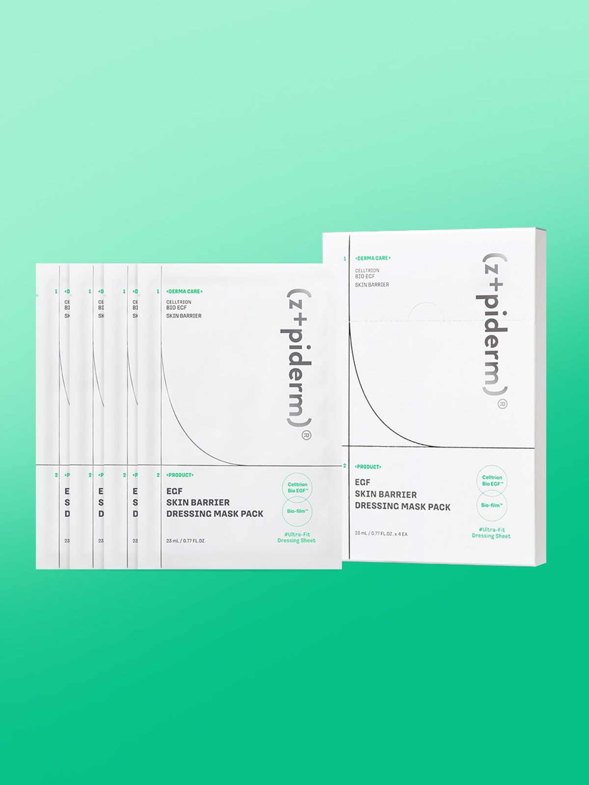 지피덤(ZIPIDERM) EGF 스킨 베리어 드레싱 마스크팩 23ml 4개