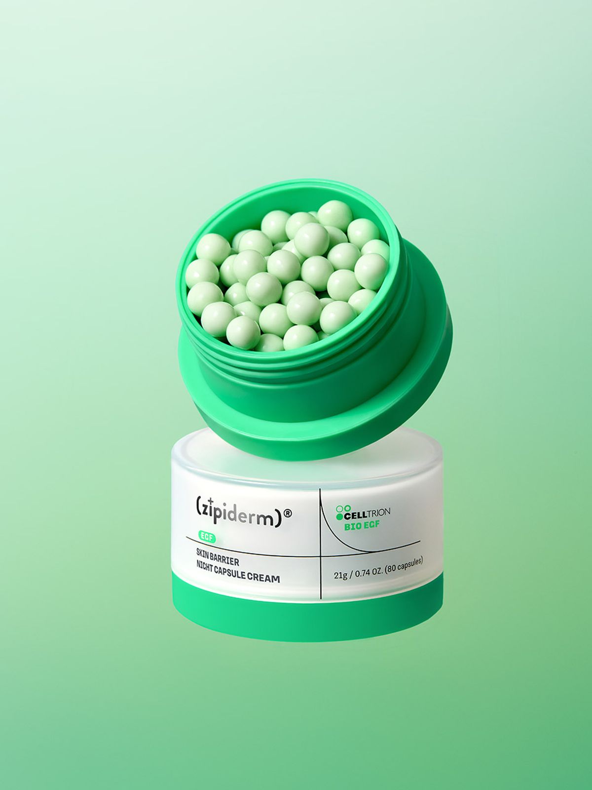 지피덤(ZIPIDERM) EGF 스킨베리어 나이트 캡슐크림 21g