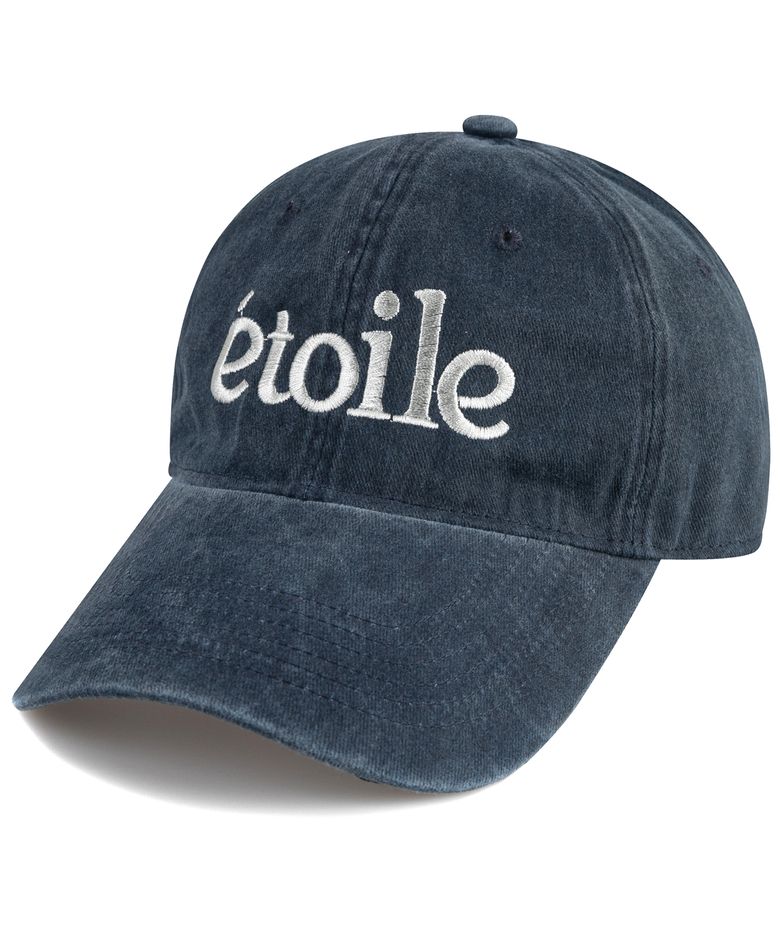 etoile 스톤 워시드 볼캡-네이비