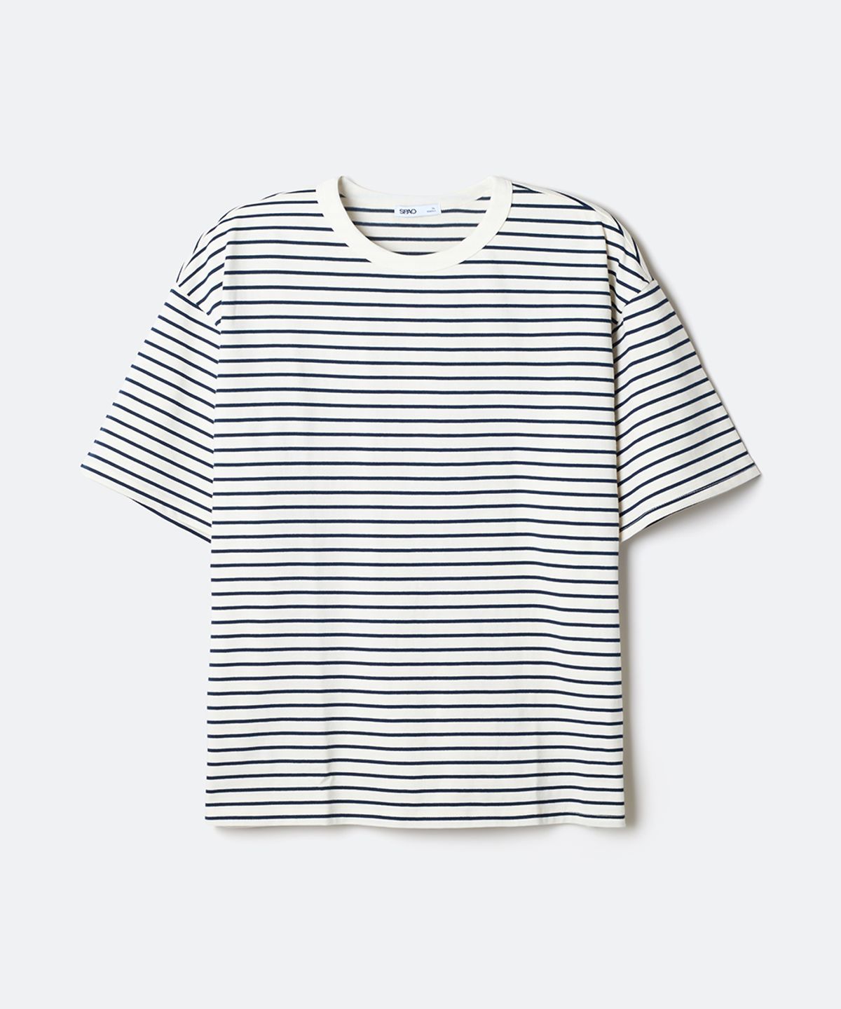 스파오(SPAO) [내추럴코튼] 스트라이프 반팔티_SPRSG25C03