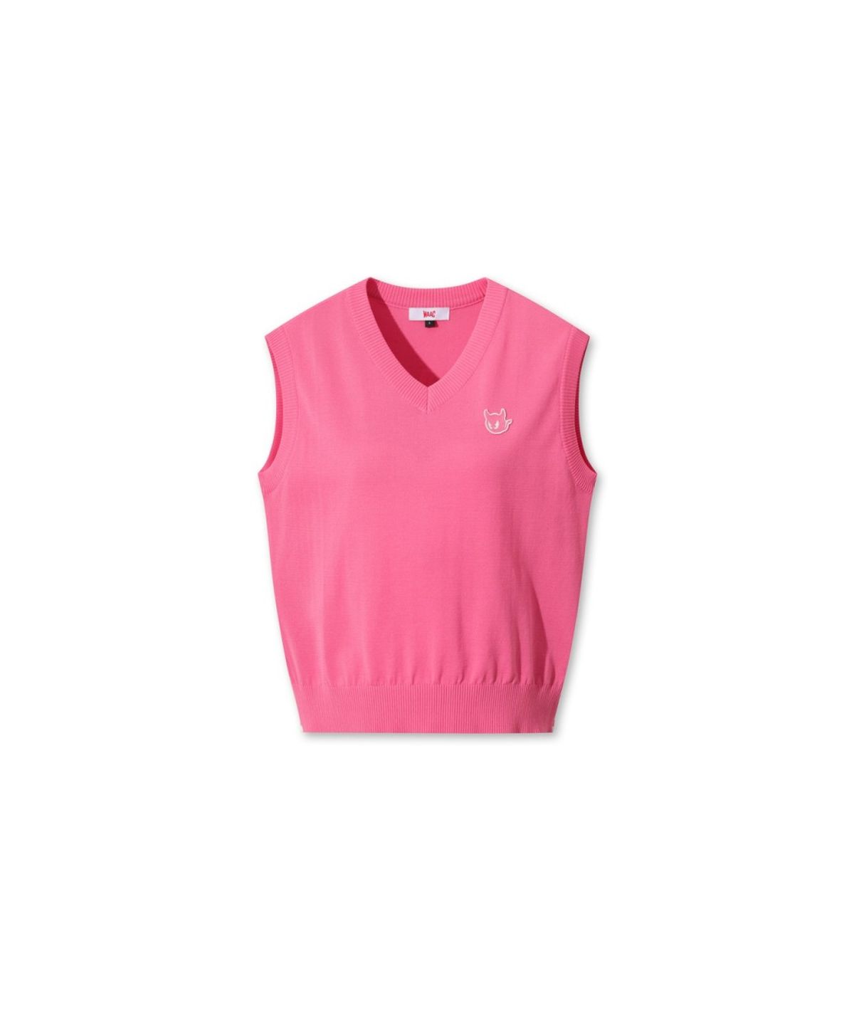 왁(WAAC) WAACKY V-neck Knit Vest WWWAM26200HPX