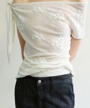 LACE WAIST BAND - OFF WHITE