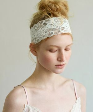 LACE HAIR BAND - OFF WHITE