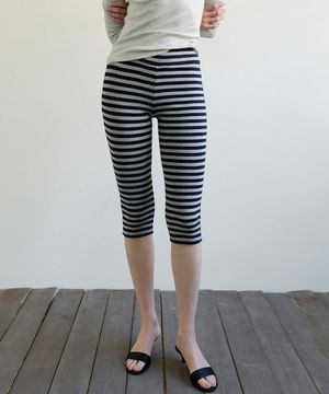 CAPRI RIBBED LEGGINGS - STRIPE