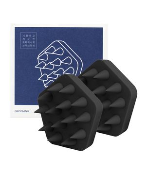 젠툴맨 국내생산 시원하고 개운한 두피마사지 샴푸브러쉬 2P