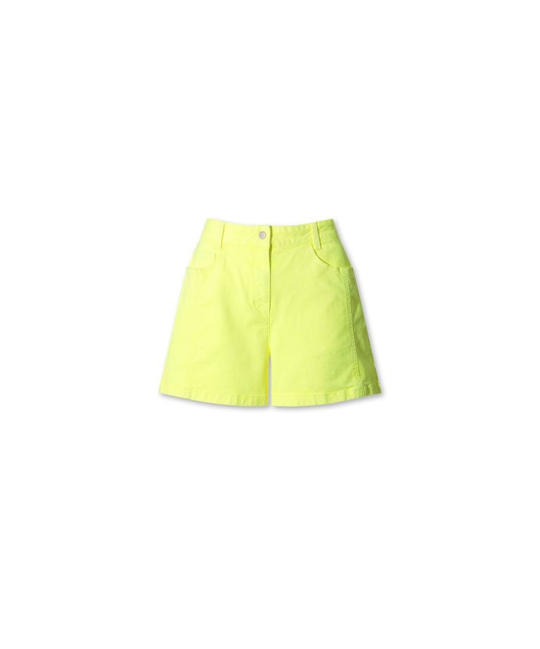 Women Neon color half pants WWPNM26202YGX