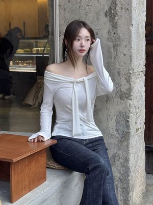 멀티 타이 사이드 버튼 티셔츠