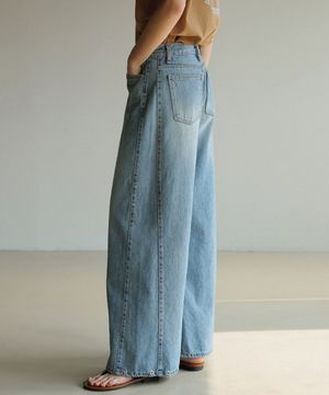 106-W 스냅버튼 절개 팬츠