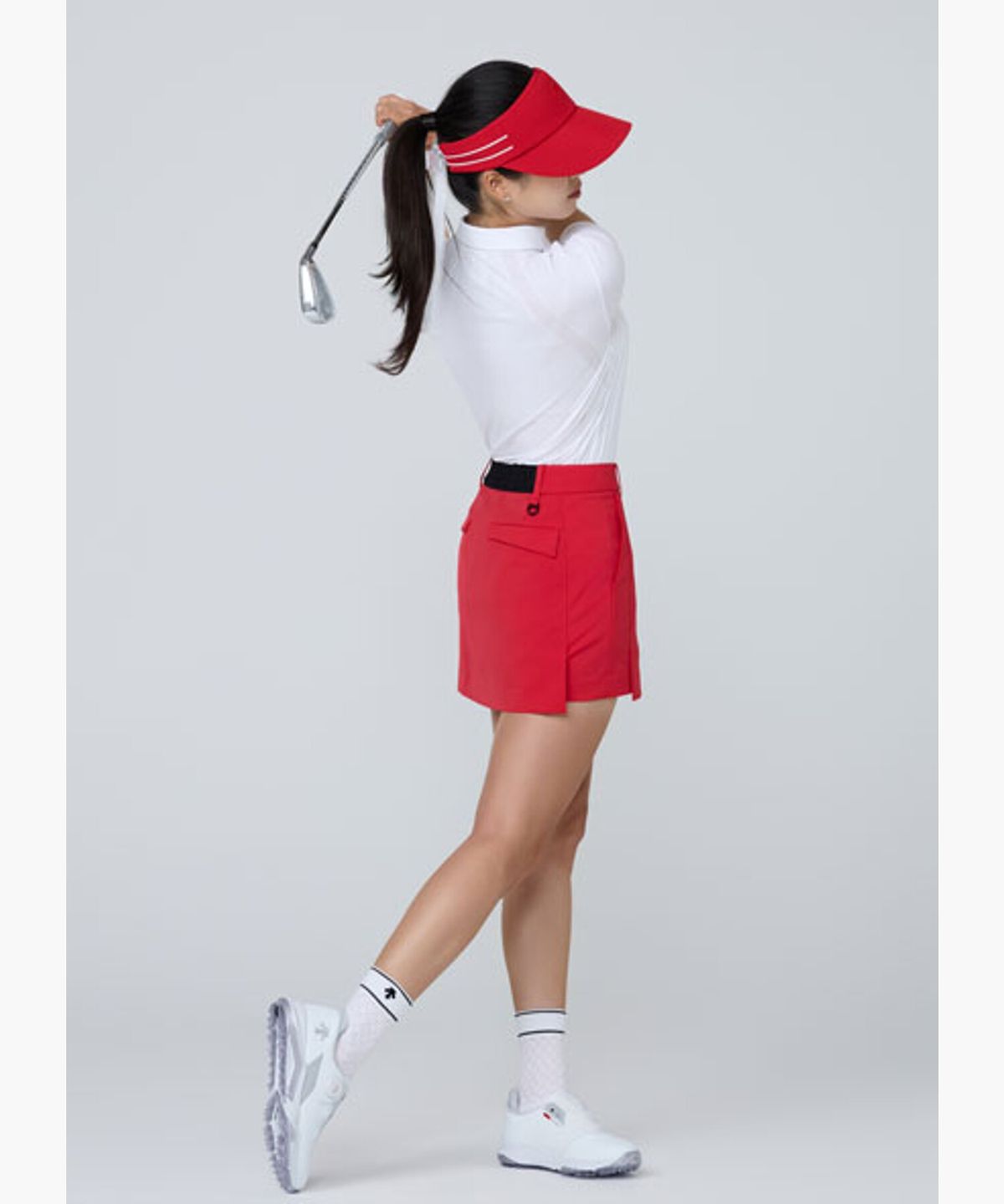 데상트 골프(DESCENTE GOLF) 여성 A라인 숏팬츠  DR12WFSP31