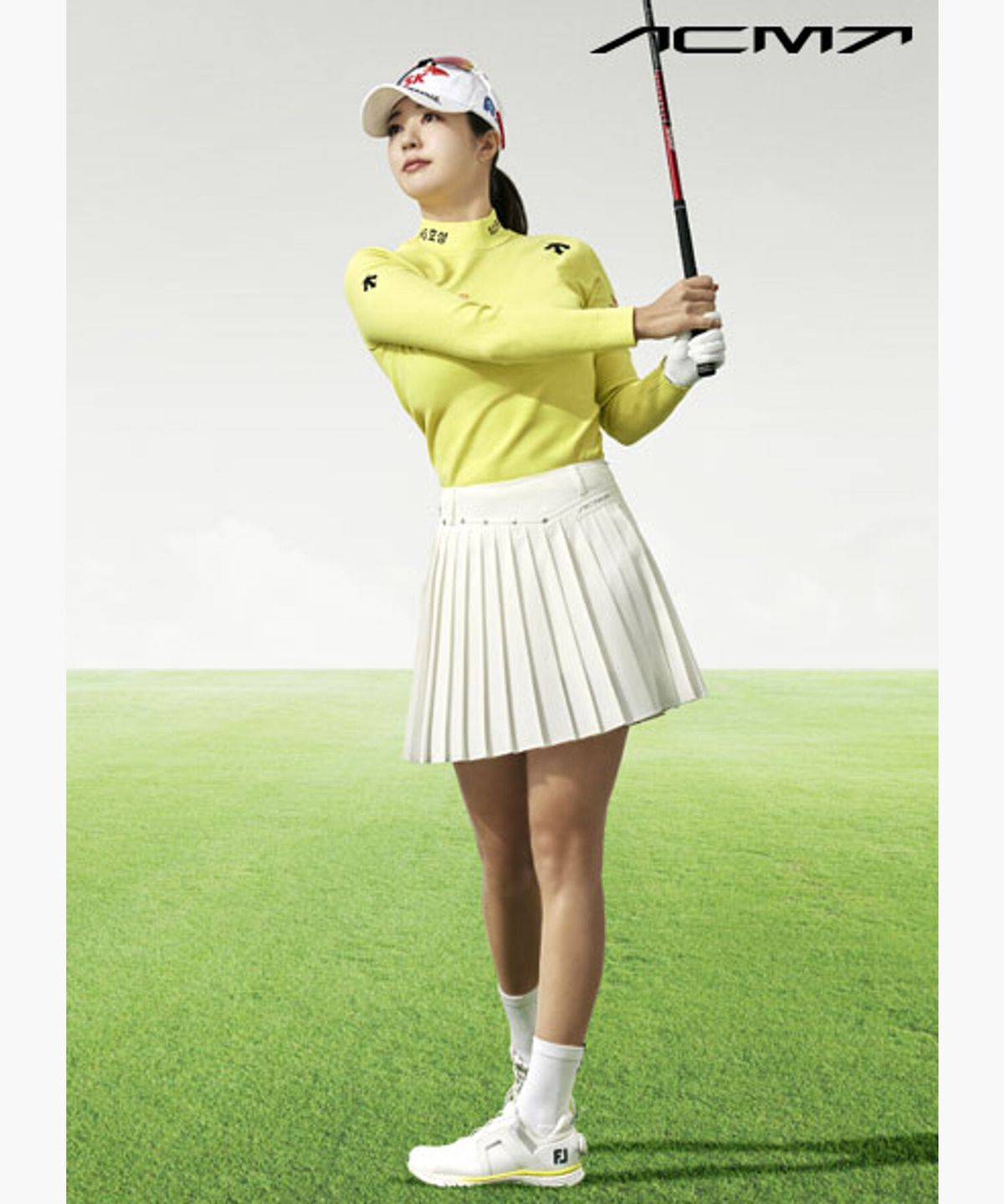 데상트 골프(DESCENTE GOLF) 아크먼트(ACMT) 여성 타공 플리츠 스커트  DR12WFSK31
