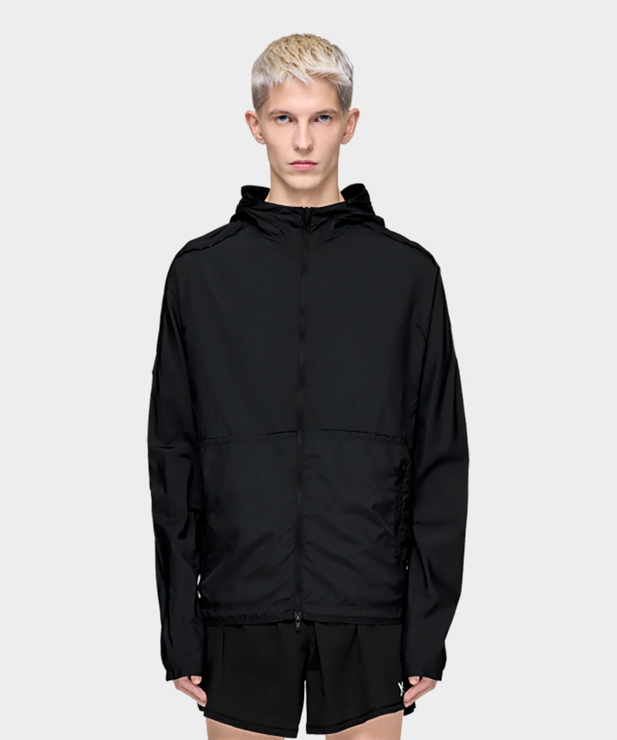 와이쓰리(Y-3) (M) 러닝 로우 컷 재킷 블랙 M RUN JACKET RC BLACK