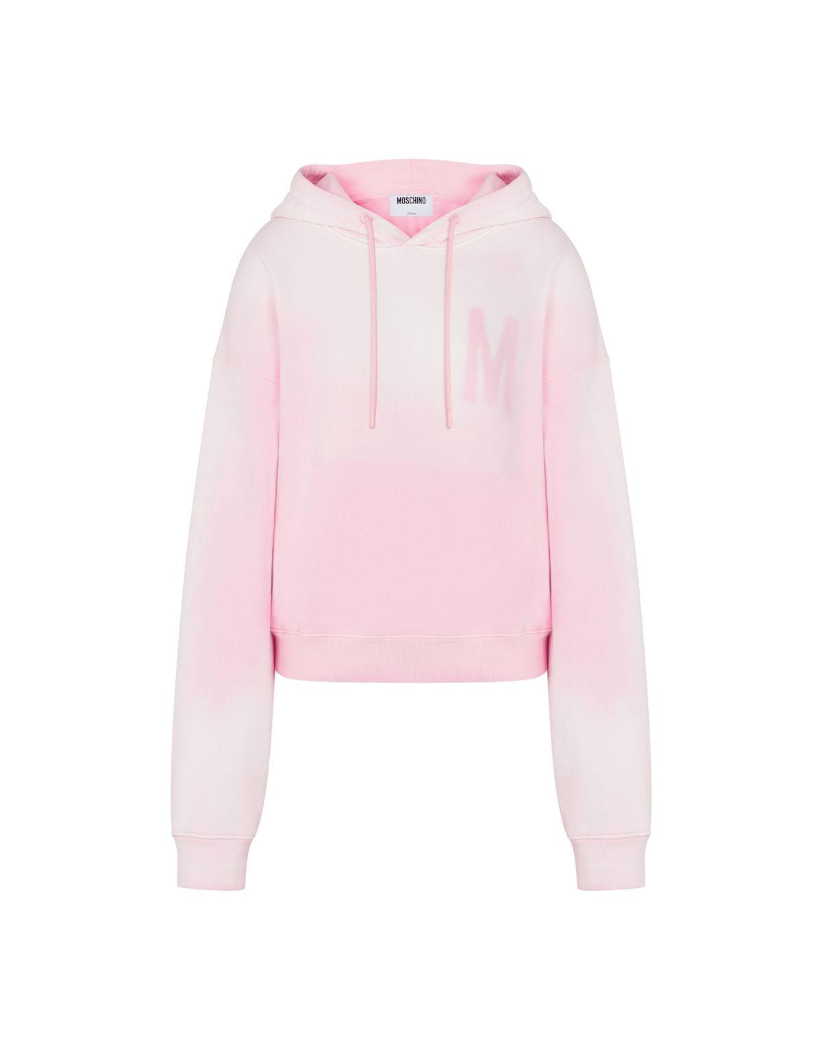 모스키노(MOSCHINO) M 로고 코튼 저지 후디