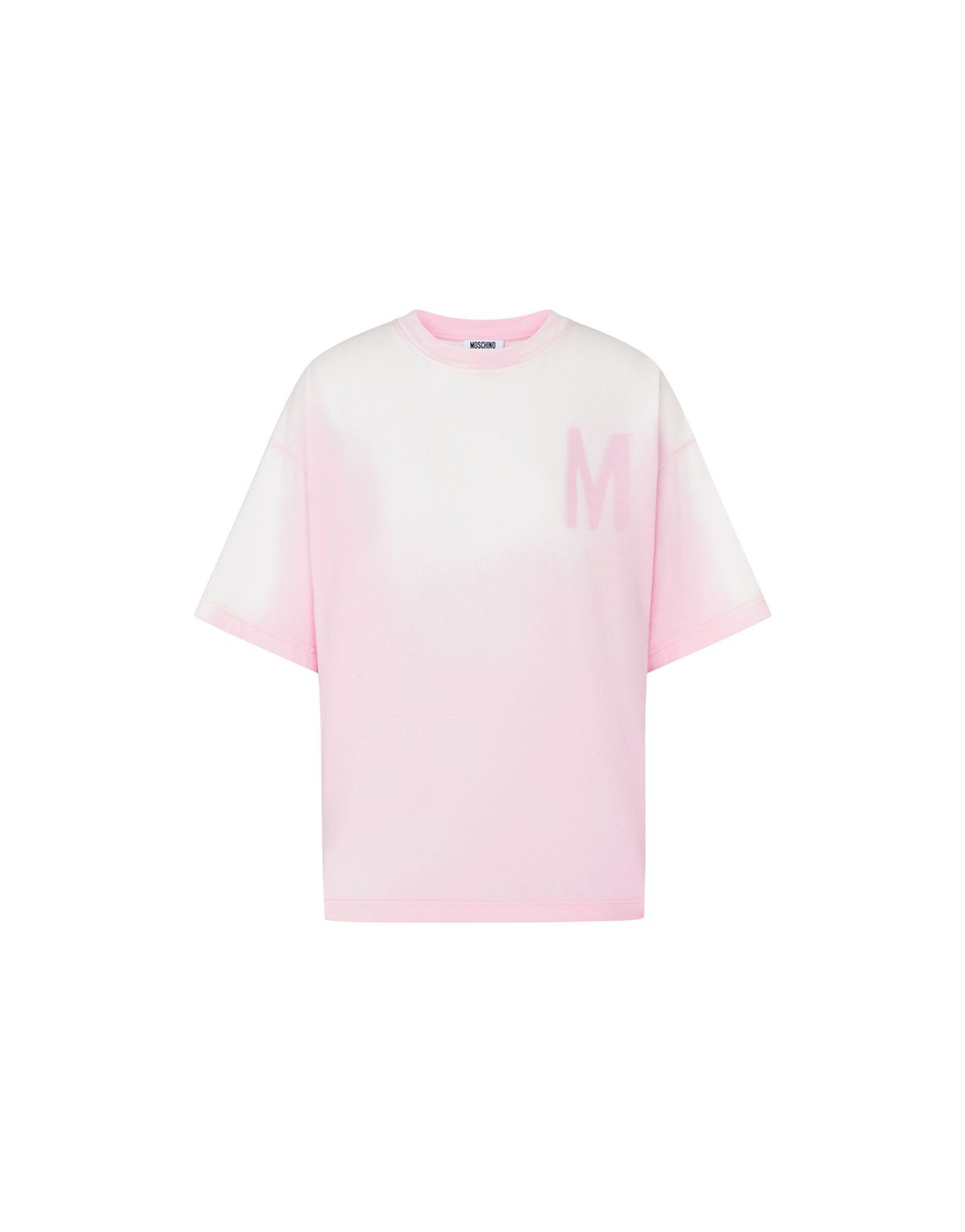 모스키노(MOSCHINO) M 로고 코튼 저지 티셔츠