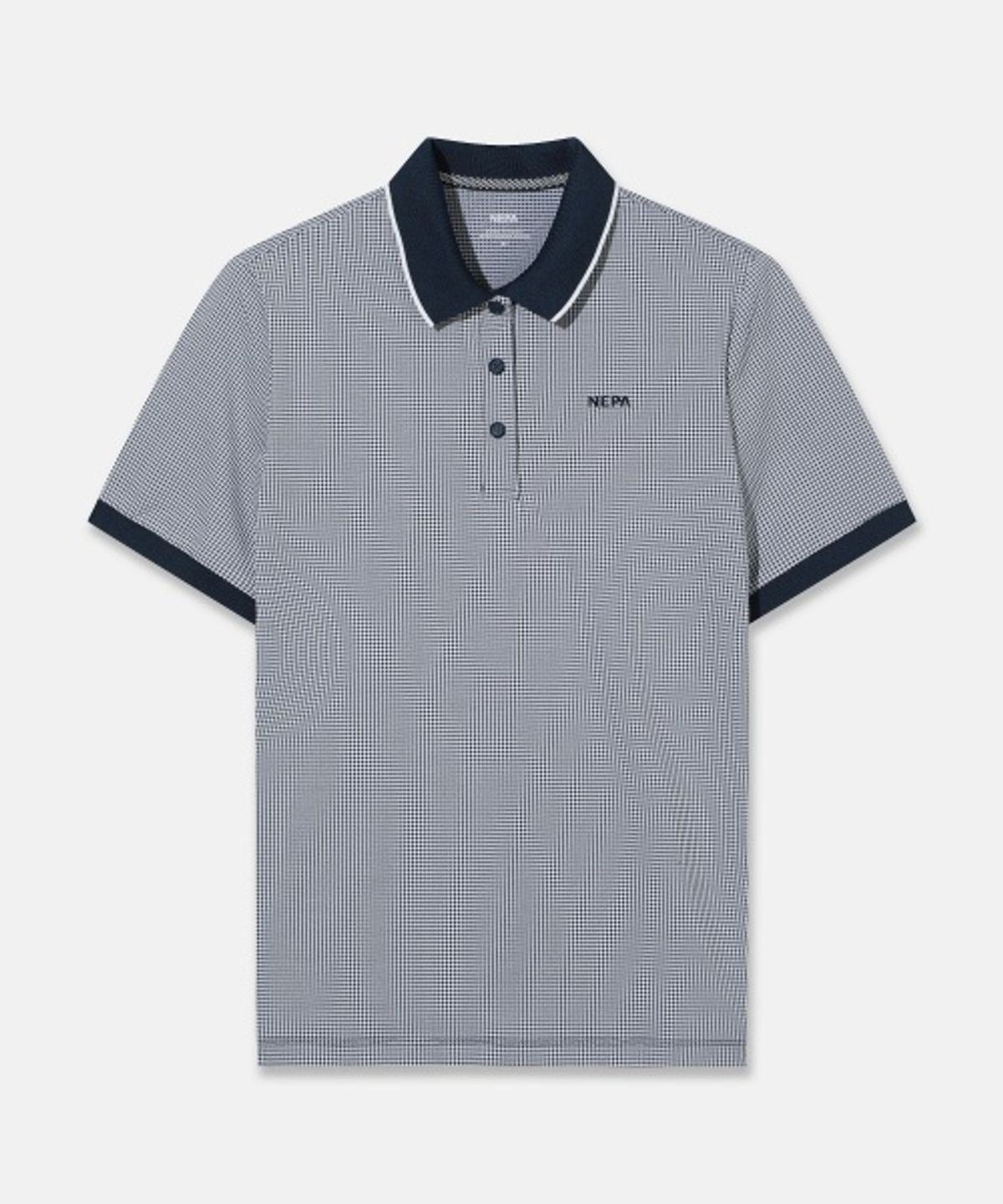 네파(NEPA) 7M45205 여성 미니 체크 반팔 폴로 티셔츠