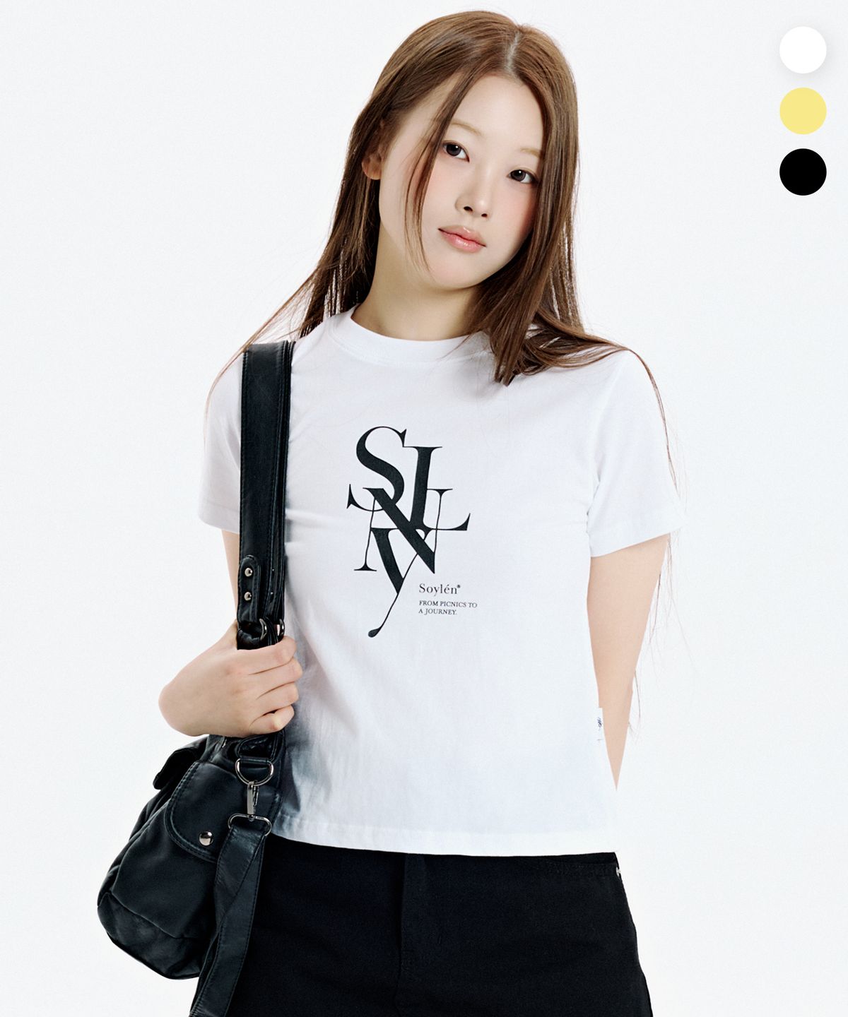 소이렌(SOYLEN) 세리프 레이어드 심볼크롭티 (3color)