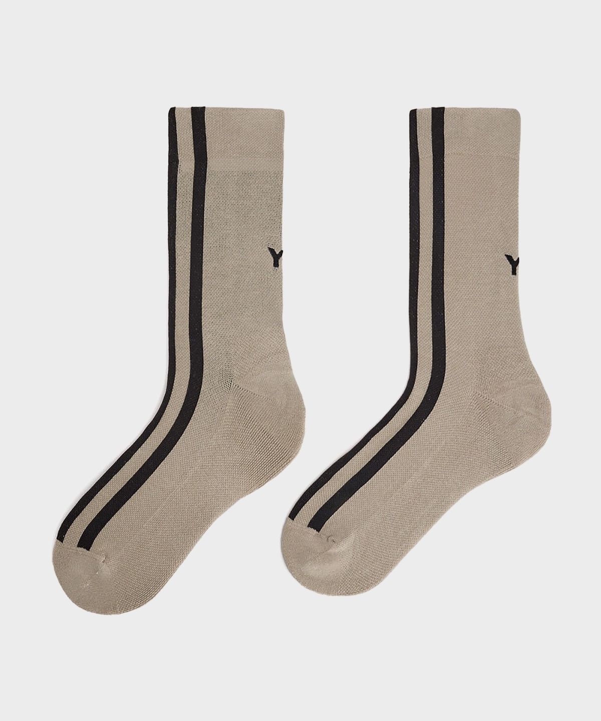 와이쓰리(Y-3) (U) 스트라이프 삭스 브라운 Y-3 STRP SOCK LIGHT BROWN