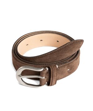 W25 SUEDE DRESS BELT (dark brown)