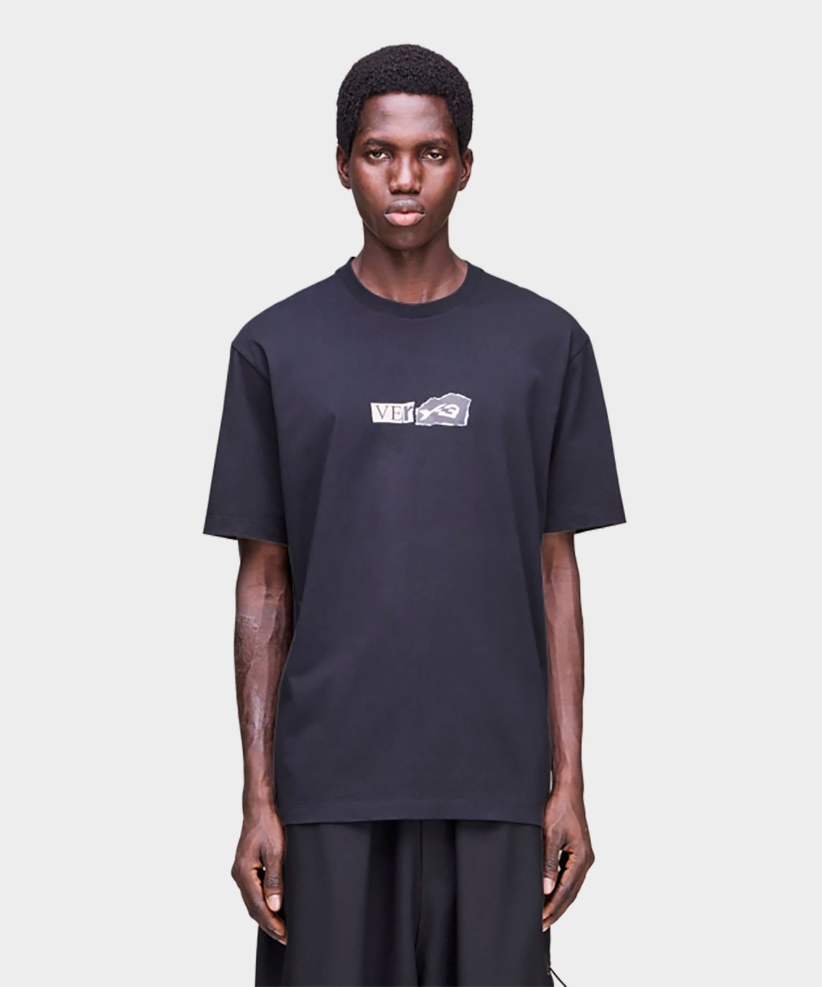 와이쓰리(Y-3) (U) VERY-3 숏 슬리브 티셔츠 블랙 VERY-3 SS TEE BLACK