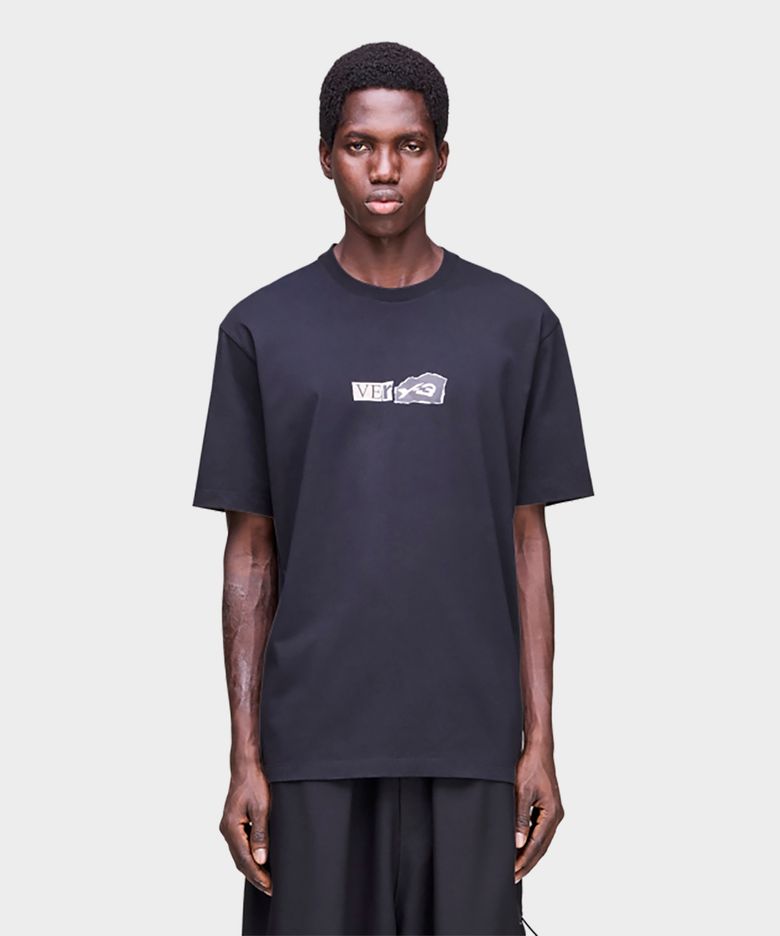 (U) VERY-3 숏 슬리브 티셔츠 블랙 VERY-3 SS TEE BLACK