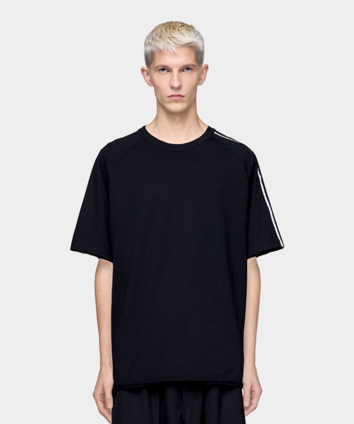 와이쓰리(Y-3) (U) 로우 엣지 3S 숏 슬리브 티셔츠 블랙 RE 3S SS TEE BLACK