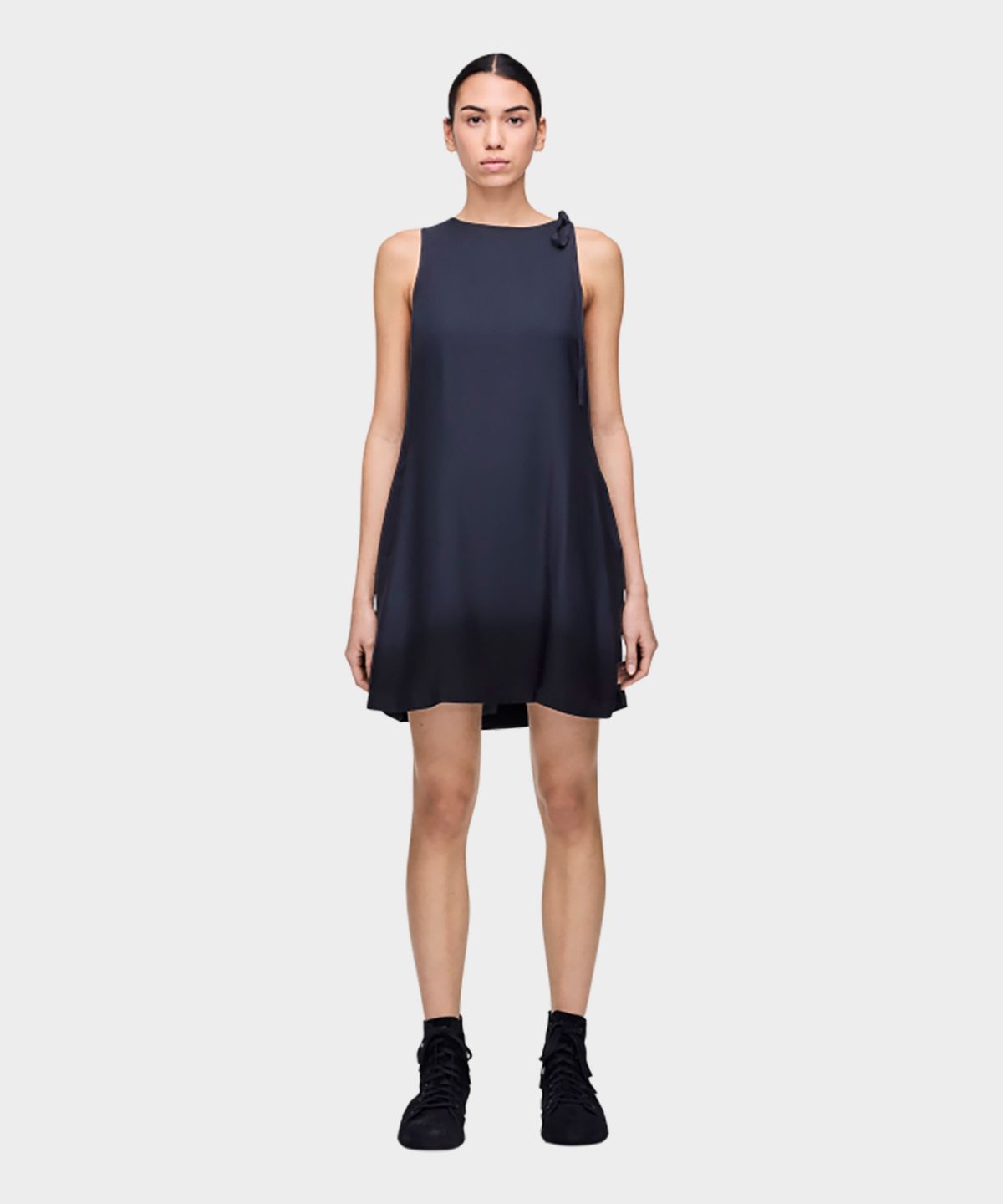 와이쓰리(Y-3) (W) 루즈 숏 딥 다이 드레스 그레이 W SHRT DD DRESS NIGHT GREY/BLACK