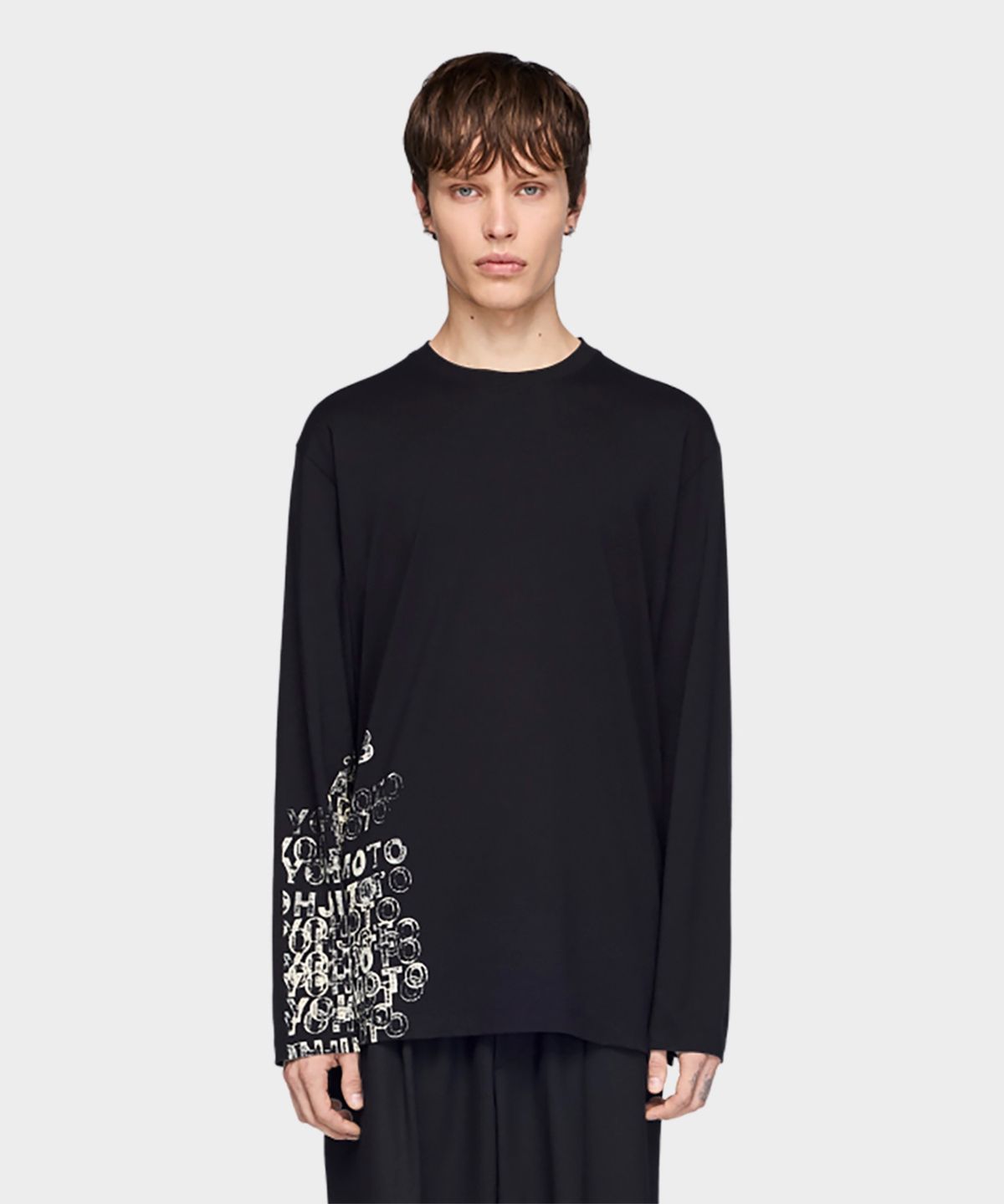 와이쓰리(Y-3) (U) GFX 롱 슬리브 티셔츠 블랙 U GFX LS TEE BLACK
