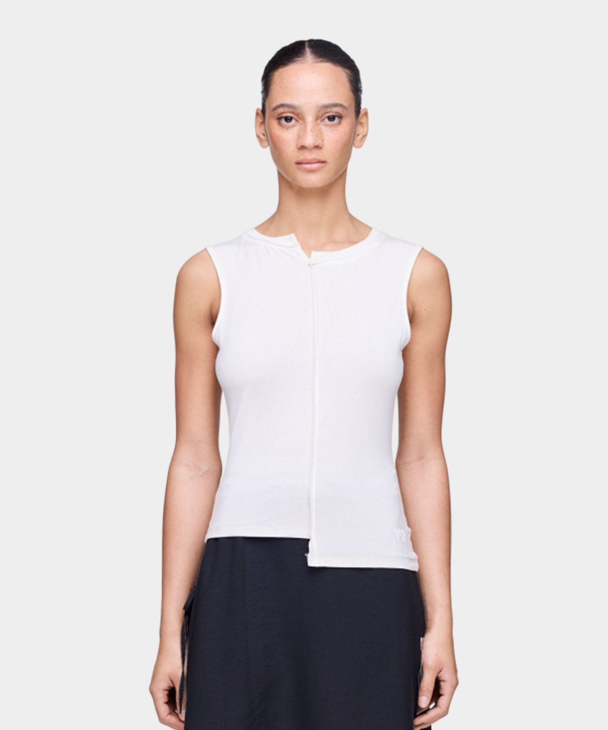 와이쓰리(Y-3) (W) 딥 다이 탱크 탑 화이트 W KNIT DD TANK CHALK WHITE