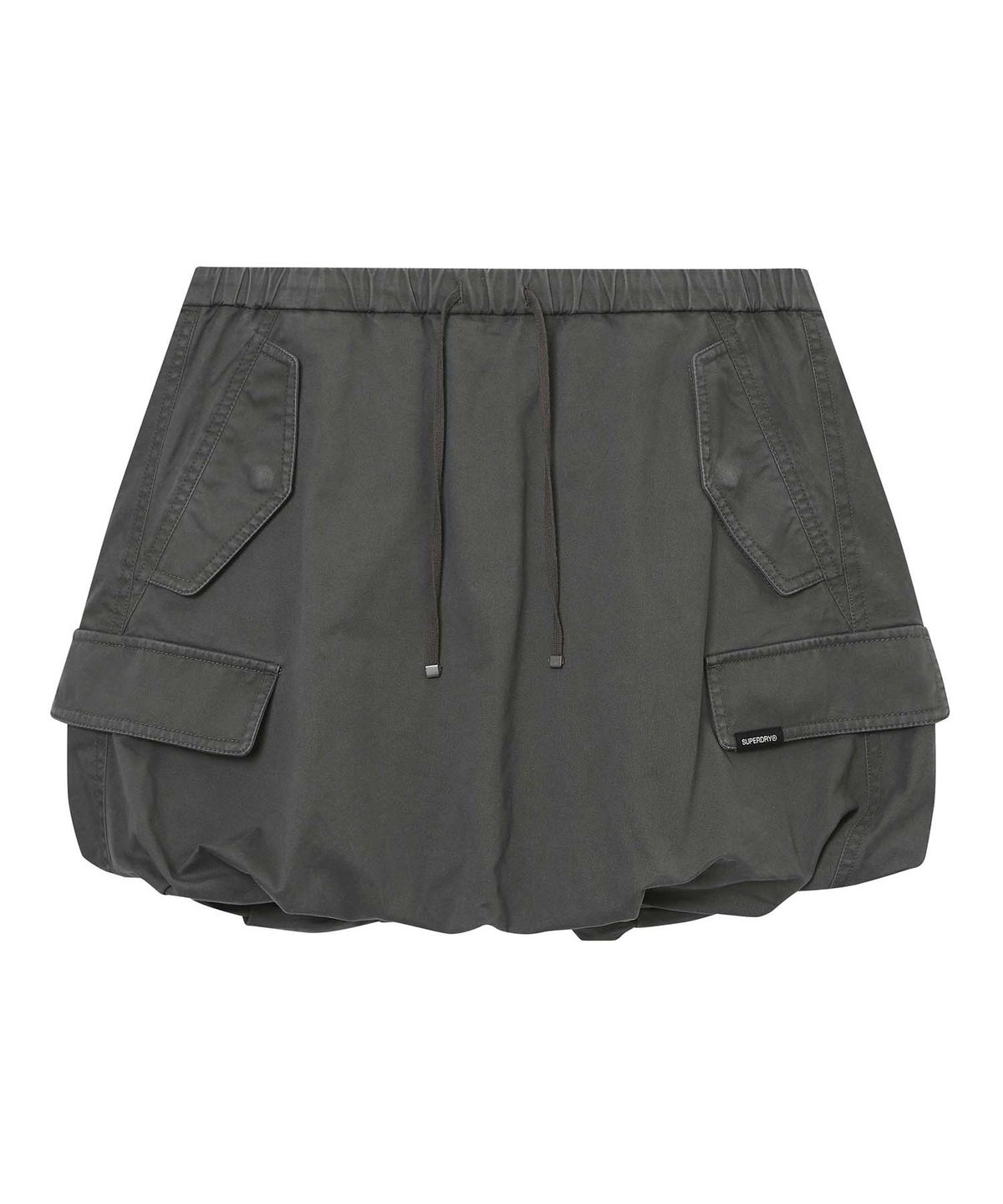 슈퍼드라이(SUPERDRY) 우먼스 카고 벌룬 미니 스커트 차콜 SDFLKCQ51CHL