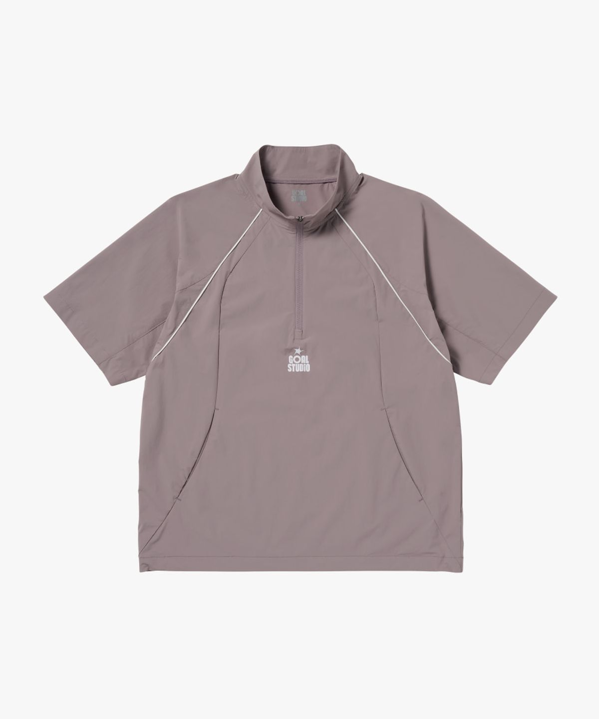 골스튜디오(GOALSTUDIO) COLOR-BLOCK S/S ANORAK-BROWN