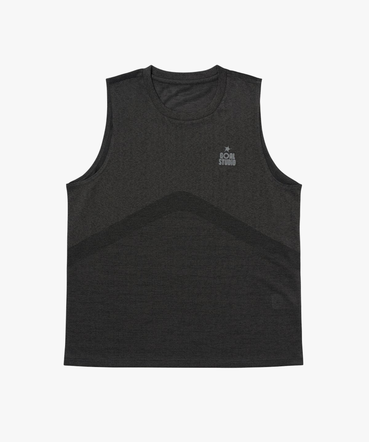 골스튜디오(GOALSTUDIO) MS JACQUARD SLEEVELESS-CHARCOAL