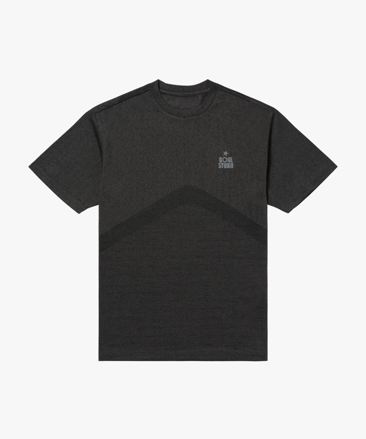 골스튜디오(GOALSTUDIO) MS JACQUARD TEE-CHARCOAL