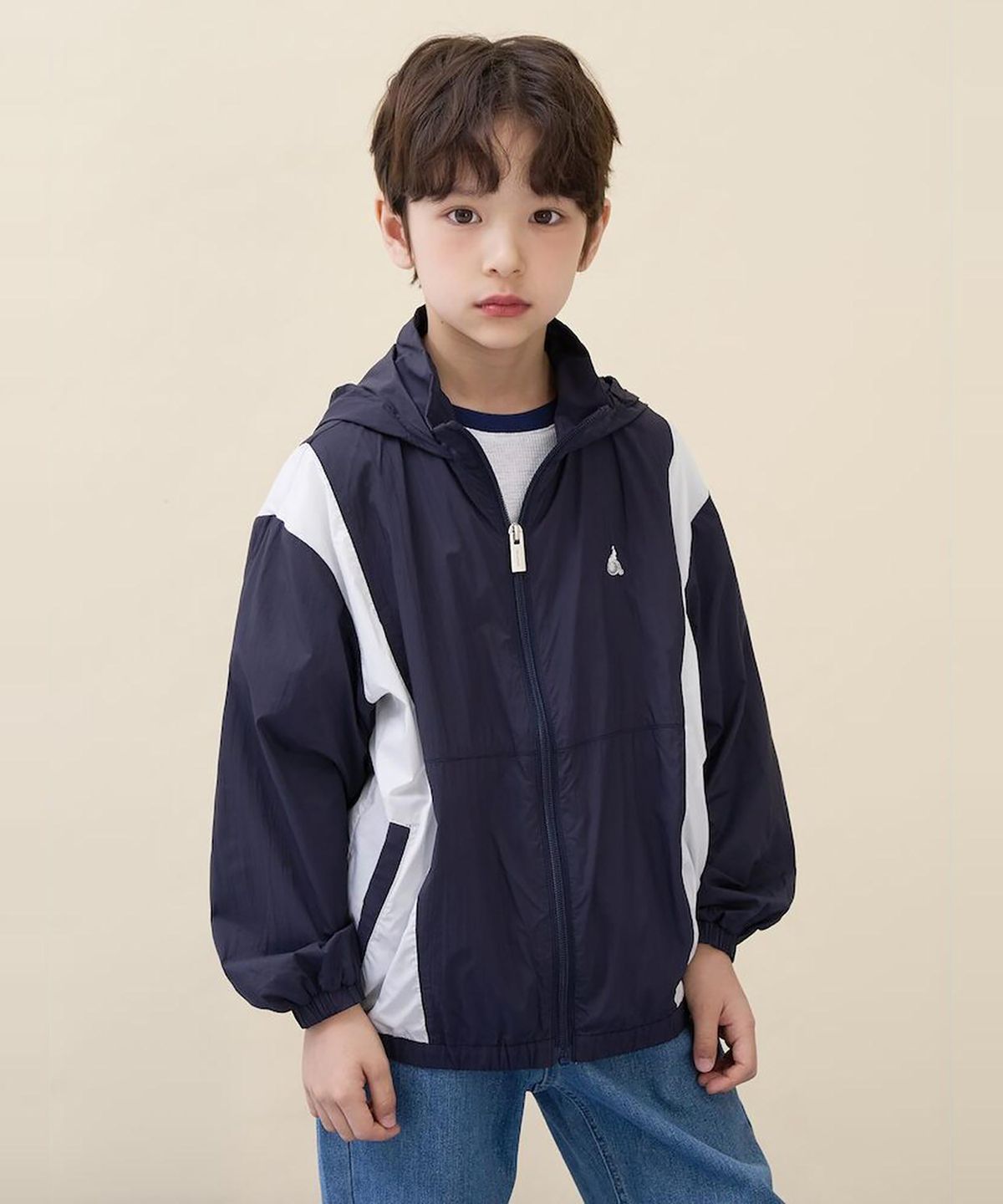 빈폴 키즈(BEANPOLE KIDS) 에어리 바람막이 점퍼 - 네이비 (BI6339U02R)