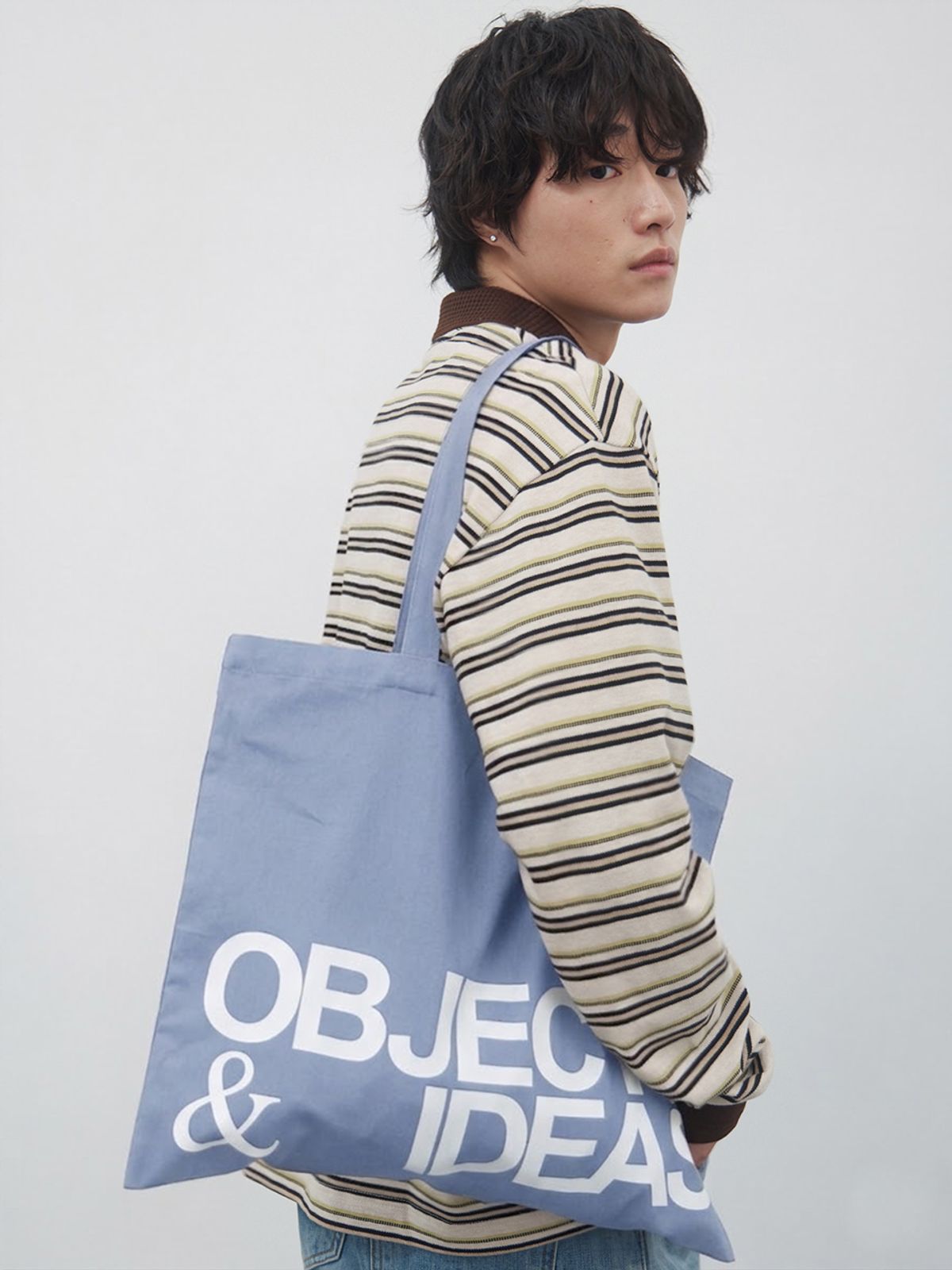 기준 맨(KIJUN MEN) Objects&Ideas Tote Bag Sky Blue