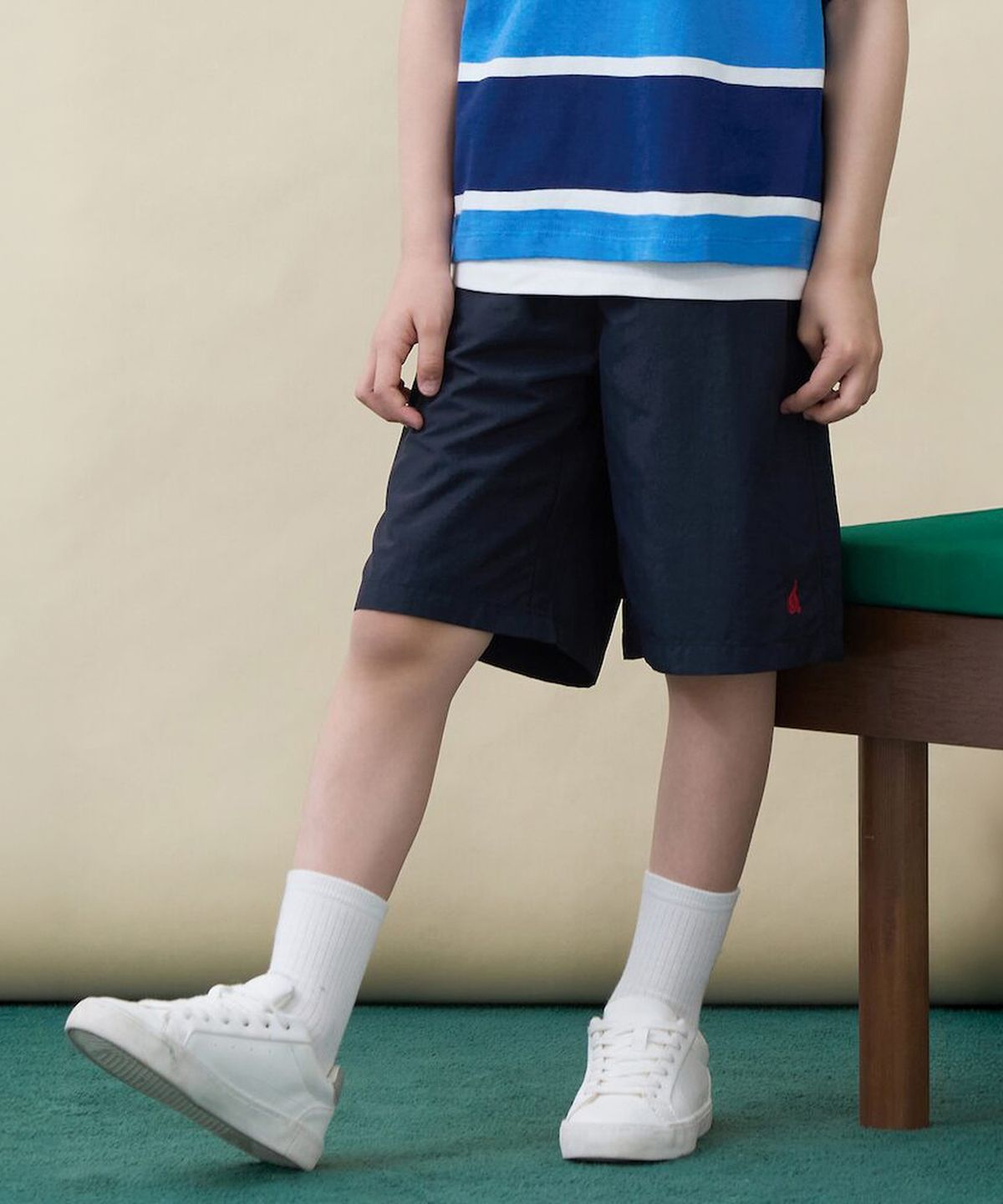 빈폴 키즈(BEANPOLE KIDS) 베이직 멀티 화섬 반바지 - 네이비 (BI6325U04R)