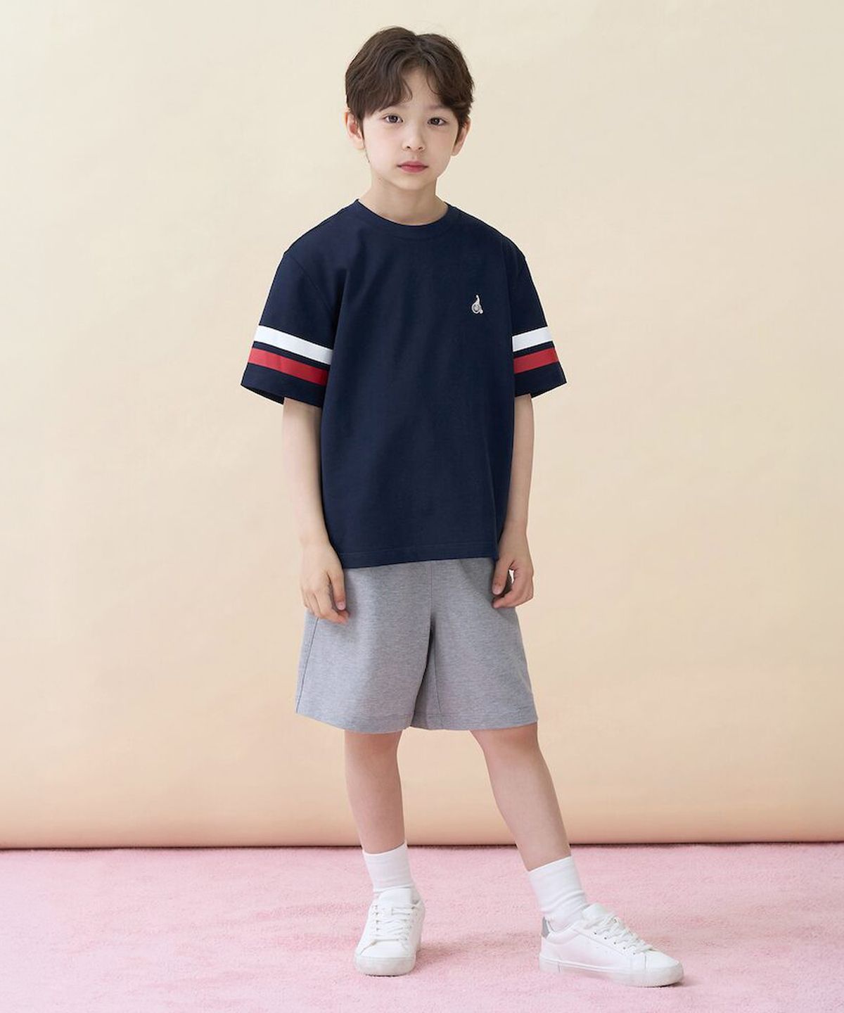 빈폴 키즈(BEANPOLE KIDS) 피케 반소매 상하세트  네이비 (BI6342U07R)
