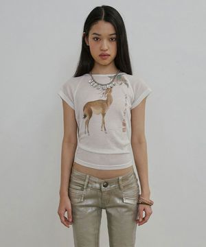 Zen Deer Tee White