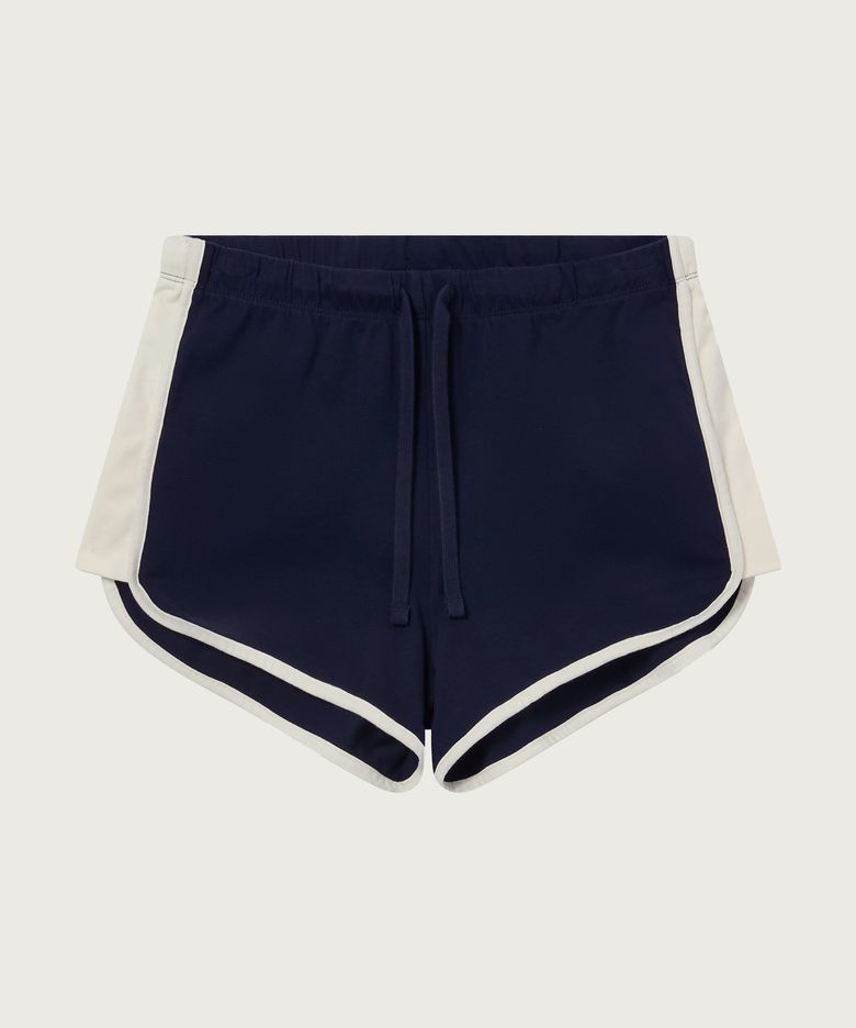 여성 배색 돌핀 쇼츠 Navy