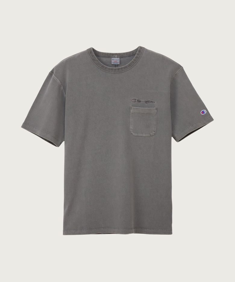 피그먼트 다잉 포켓 반팔 티셔츠 Medium Grey