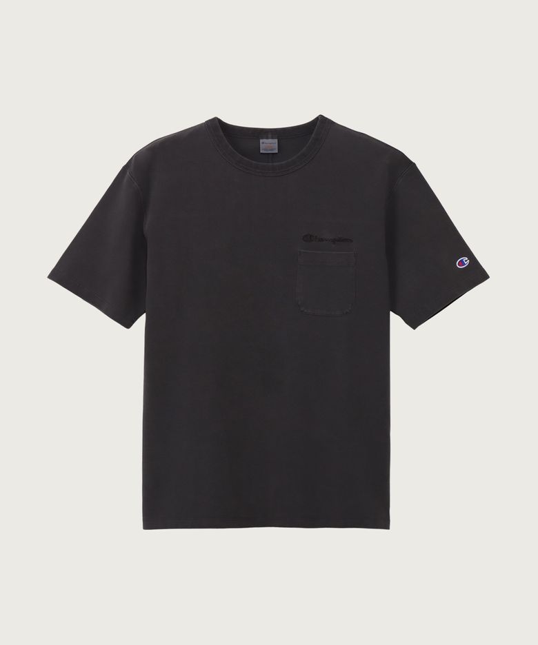 피그먼트 다잉 포켓 반팔 티셔츠 Off Black