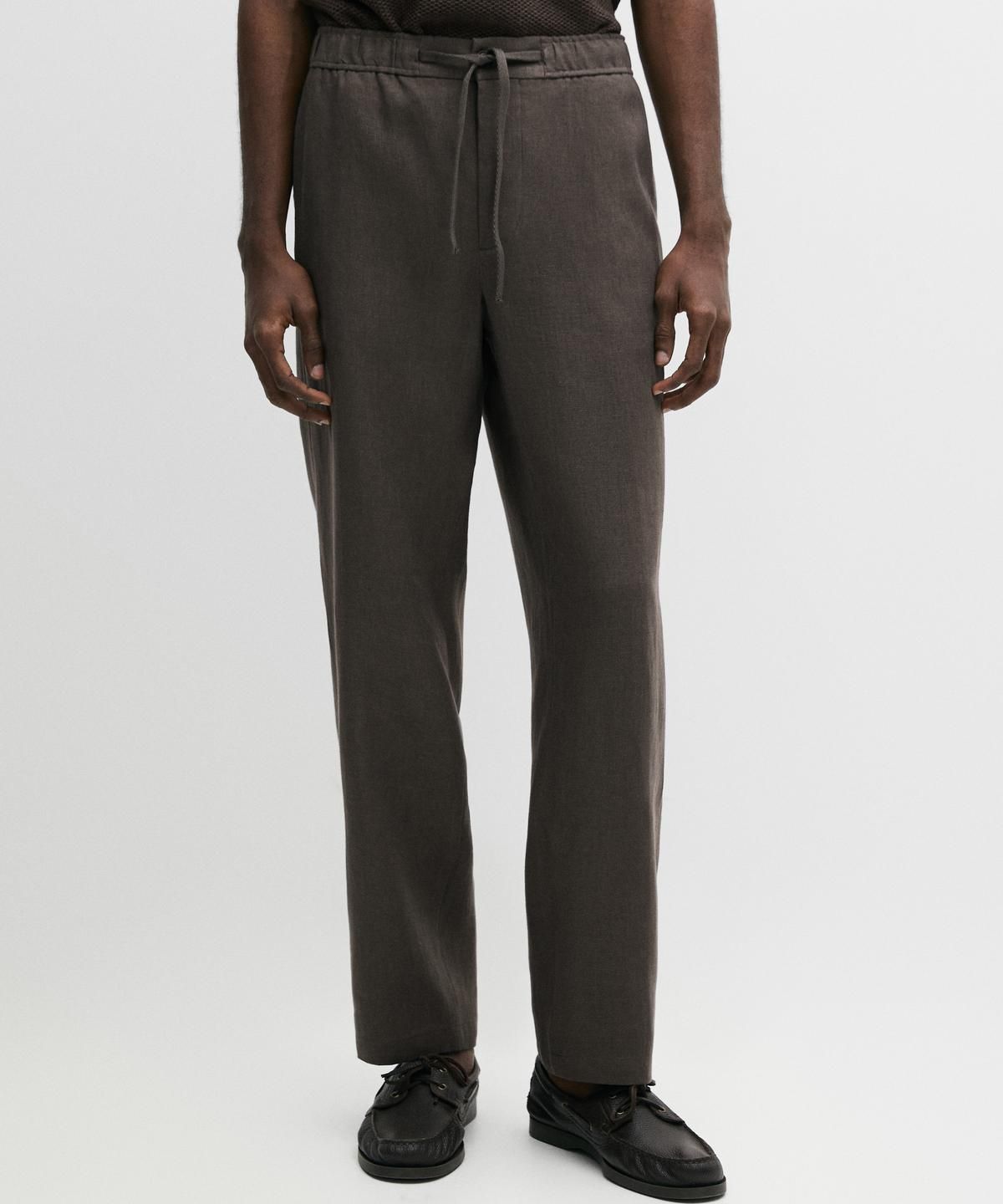 마시모두띠(MASSIMO DUTTI) 린넨 조거핏 팬츠