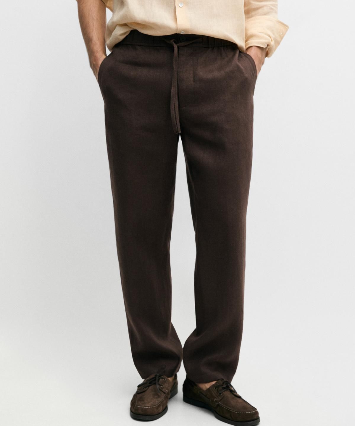 마시모두띠(MASSIMO DUTTI) 린넨 조거핏 팬츠