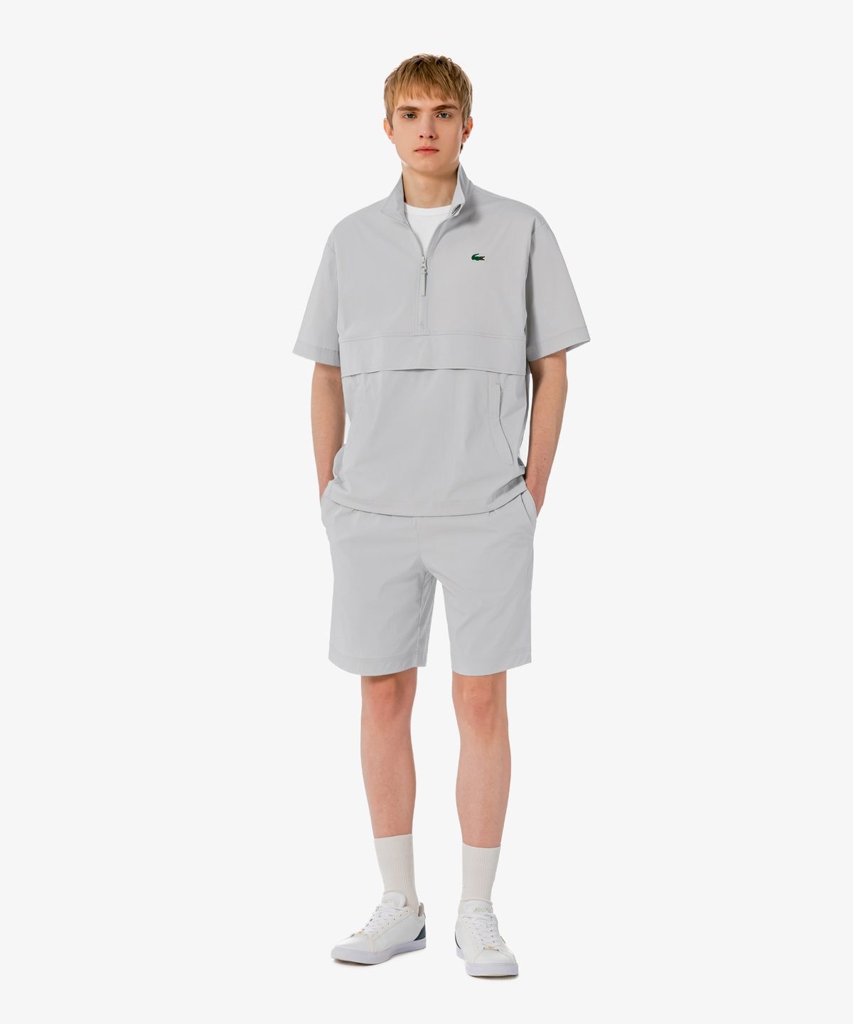 라코스테(LACOSTE) 남성 스트레치 우븐 셋업 쇼츠 GH334E-56G ACZ
