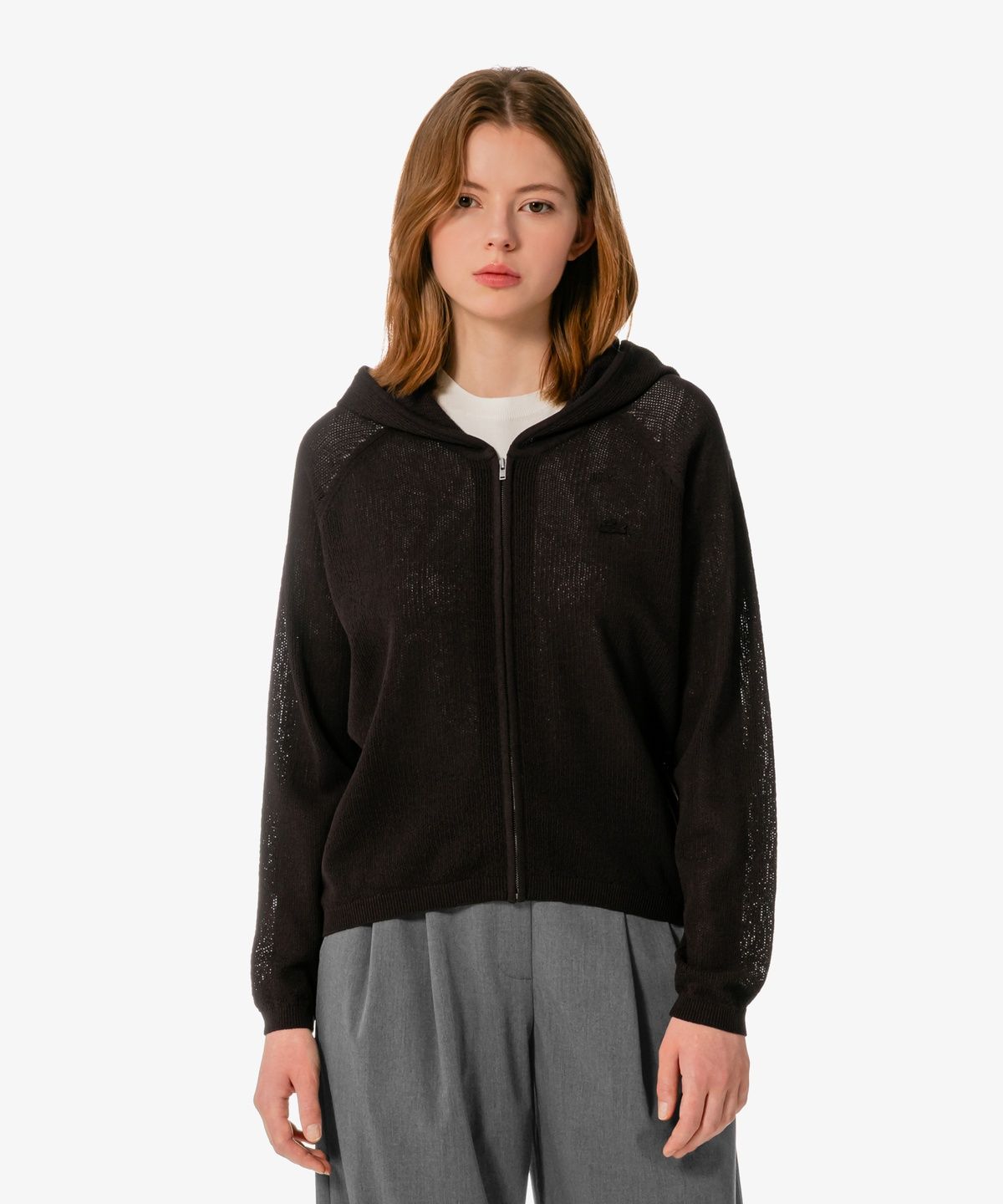 라코스테(LACOSTE) 여성 썸머 후드집업 가디건 AF722E-56G 3LA