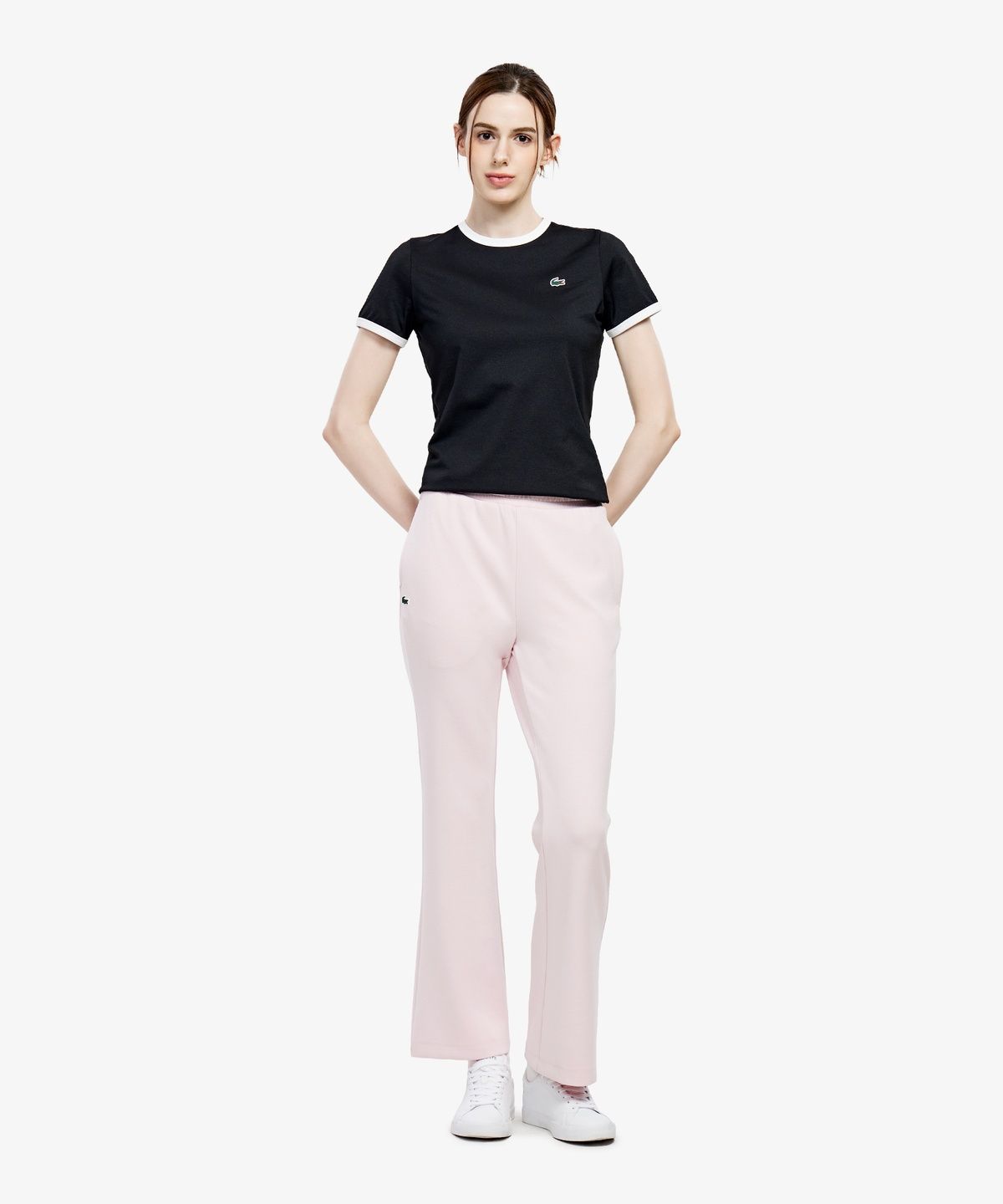 라코스테(LACOSTE) 여성 라이트 저지 셋업 팬츠 XF799E-56G Z4H