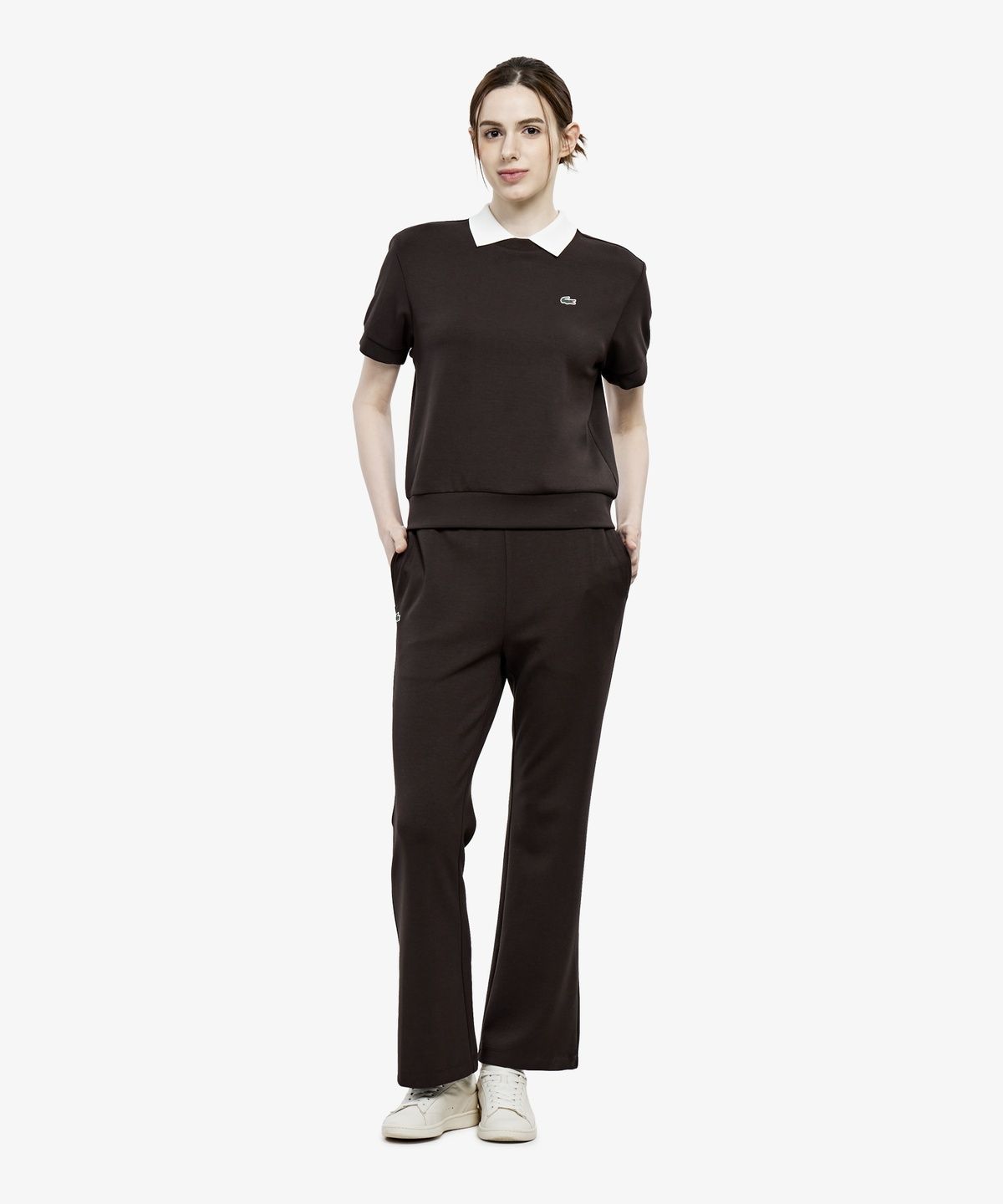 라코스테(LACOSTE) 여성 라이트 저지 셋업 팬츠 XF799E-56G 3LA