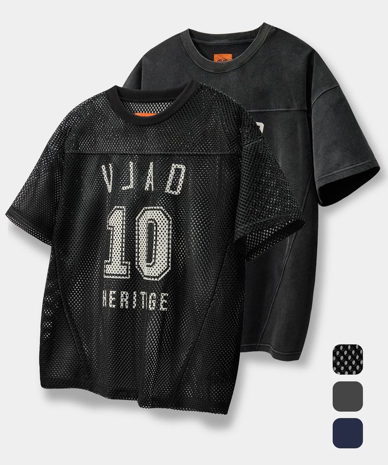 VLAD 턴오버 아트웍 로고 럭비 져지 반팔 티셔츠_3 COLOR